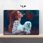 تابلو شاسی طرح خواننده لانا دلری