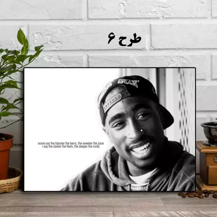 تابلو خواننده ها عکس 2pac توپاک شکور