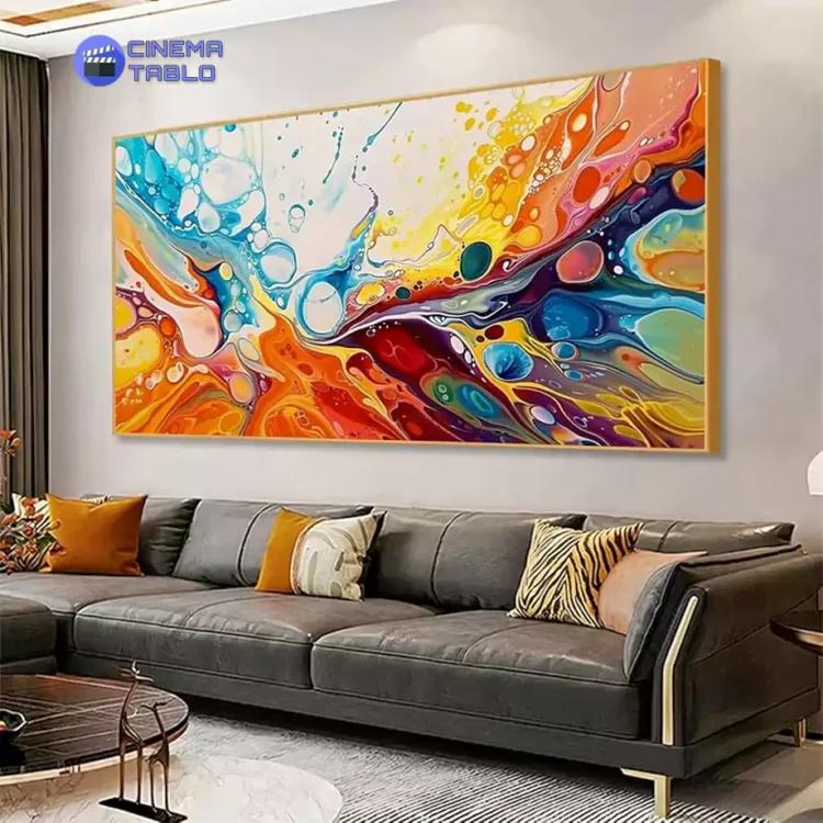 تابلو رنگی برای پذیرایی