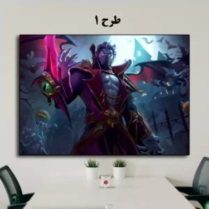 تابلو شخصیت Ahri از بازی League of Legends روی شاسی