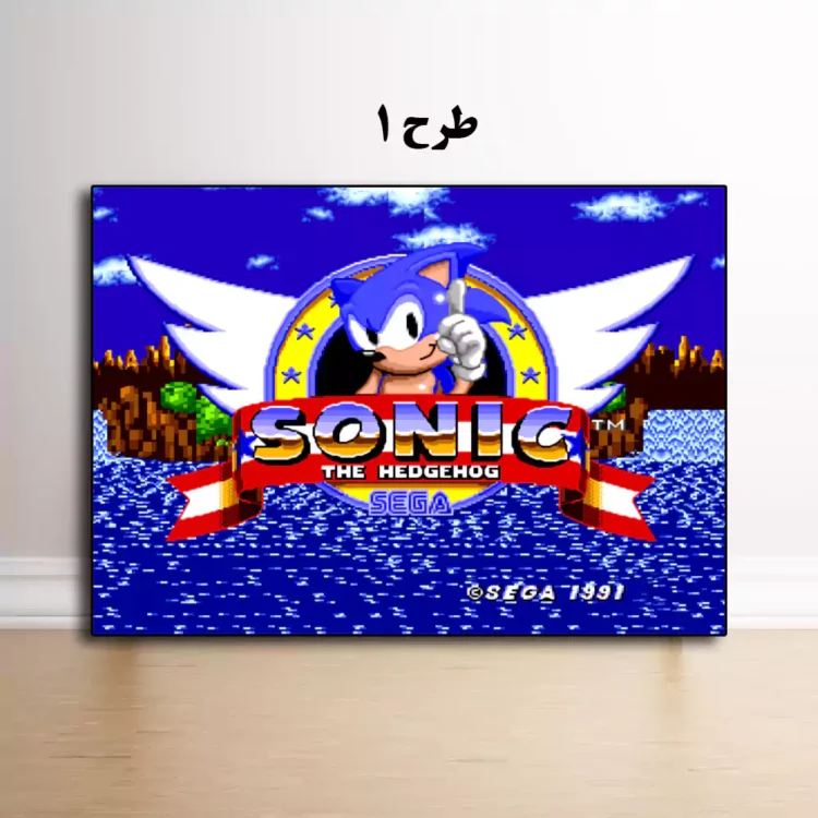 خرید و قیمت تابلو قاب گیمینگ سونیک Sonic