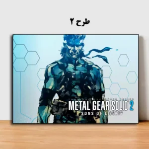 خرید تابلو بازی Metal Gear Solid 2 با تصویر Raiden در سبک هنری خاص