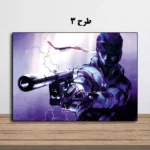 تابلو گیمینگ Metal Gear Solid 2 با صحنه سینمایی از بازی برای دیوار اتاق