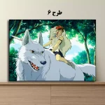 خرید تابلو Princess Mononoke طرح ششم برای دکور اتاق انیمه